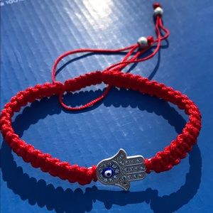 Eye Of Protection/Hand Bracelet. (Red)